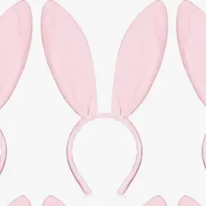 Pink Barbie bunny satin headband ears playboy playmate costume outfit Easter 8pc Classic Pink Playboy Bunny Costume – Rave Wonderland main image 4